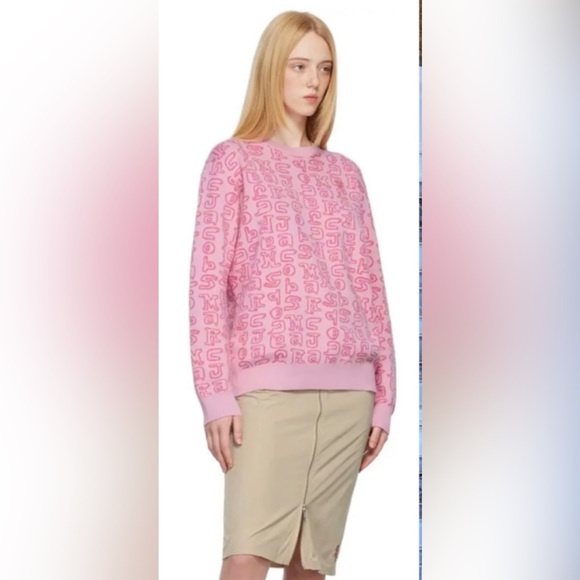 NWT Pink Heaven By Marc Jacobs Scribblez Sweater Size M - Picture 2 of 6